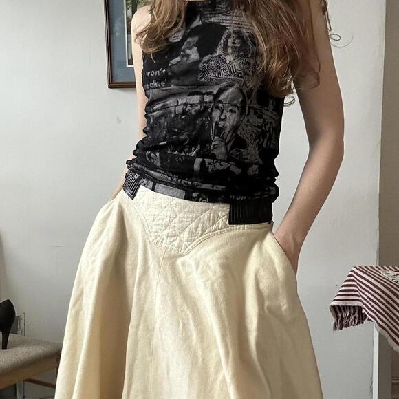 Vintage Italian Brand Wool Skirt - Picture 2 of 4